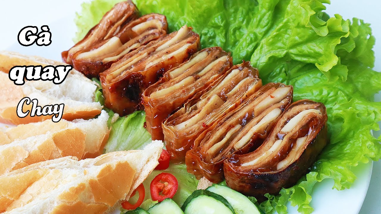Cách làm GÀ QUAY CHAY ngon mà dễ - Vegetarian roast chicken