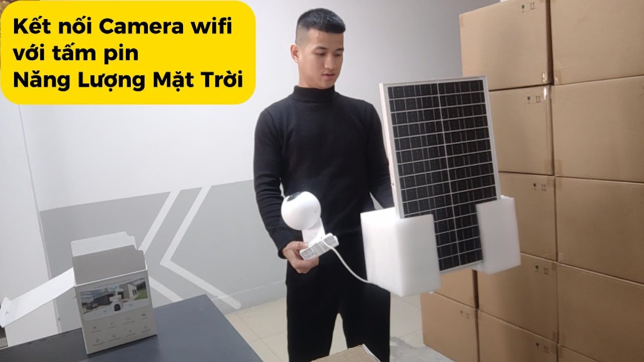 Kết Nối camera wifi với tấm pin năng lượng mặt trời #camerawifi #imou #ezviz #minhgpt