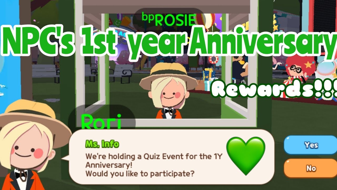 NPC's 1st year Anniversary Rewards (Ms. Info, Flight Supervisor, Game girl) | Play Together