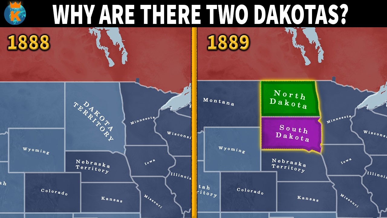 Why is Dakota Split in 2 States?