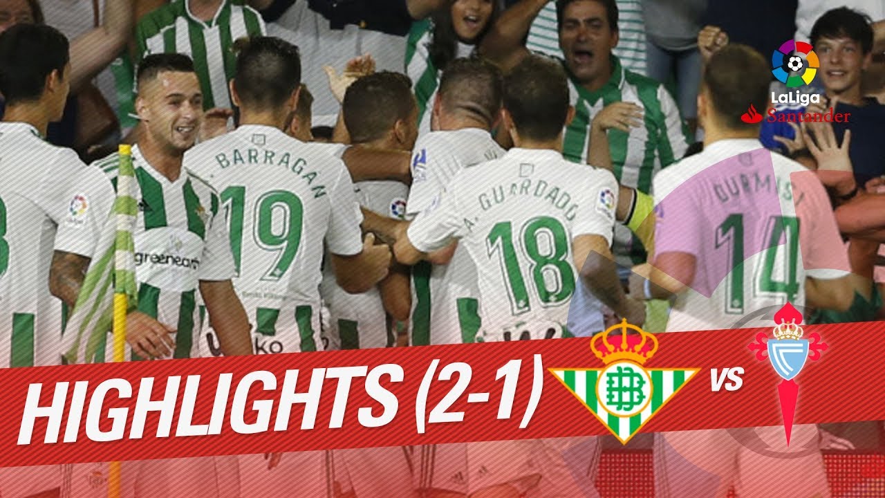 Resumen de Real Betis vs RC Celta (2-1)