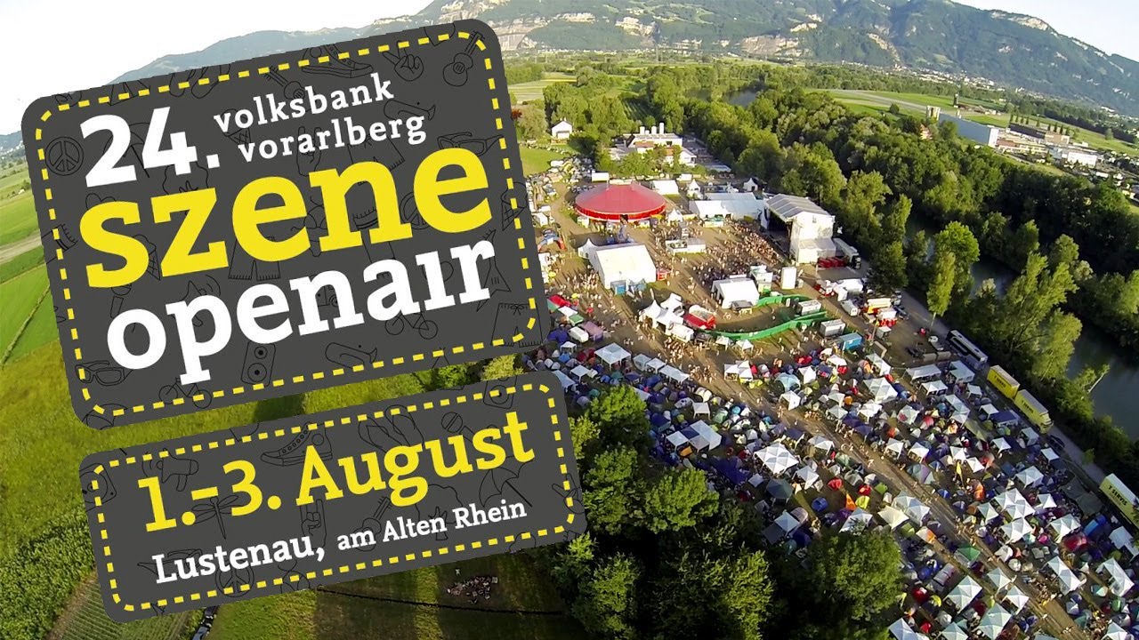 24. Szene Openair - Luftaufnahmen am Samstag Abend