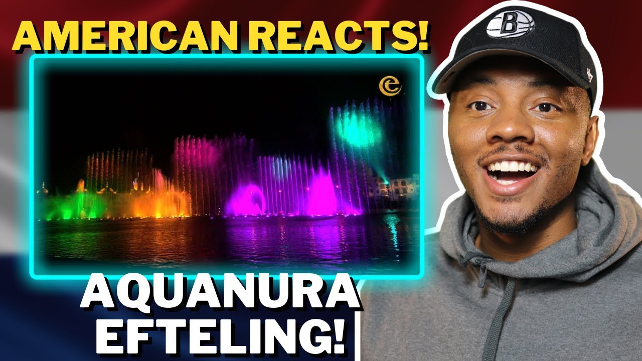 AMERICAN Reacts To Aquanura, met een zachte G 🎵 - Volledige registratie - Efteling Reaction!