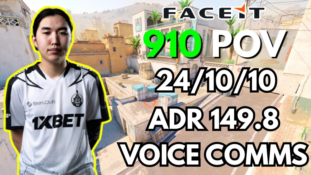 910 POV + VOICE COMMS (24/10/10) CS2 FACEIT NA - May 25th 2025