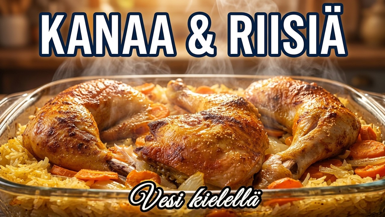 Kanan koivet riisipedillä . Yhden pannun edullista ruokaa.