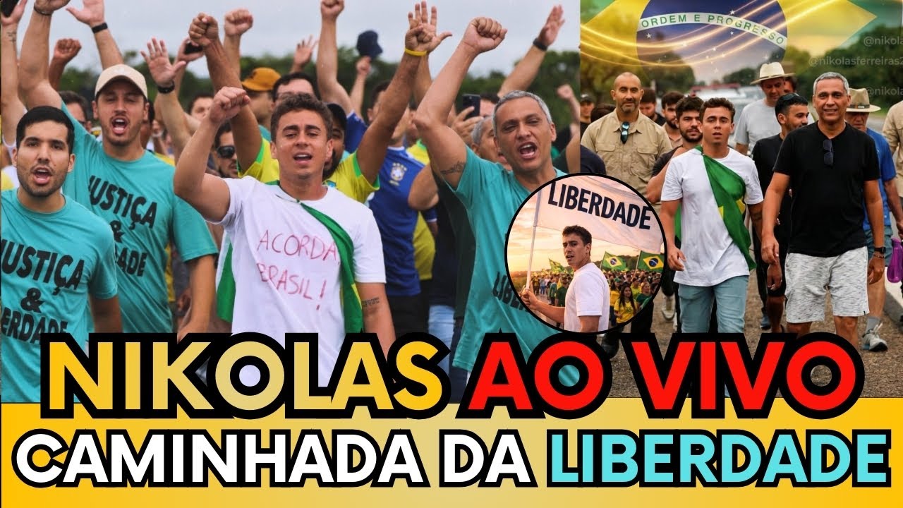 🚨AO VIVO: NIKOLAS, GAYER, CARLOS BOLSONARO E PATRIOTAS NO 2º DE CAMINHADA PELA LIBERDADE - ASSISTA!