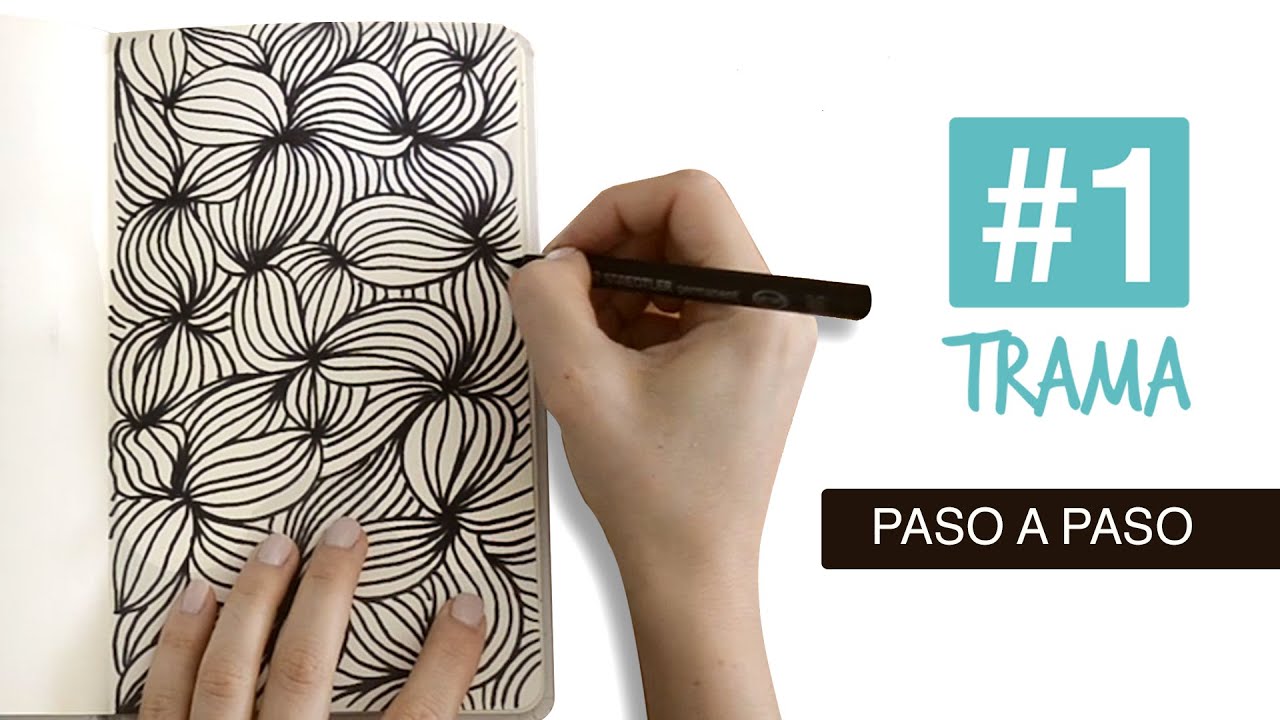 TRAMA #1 - PASO A PASO (Zentangle art)
