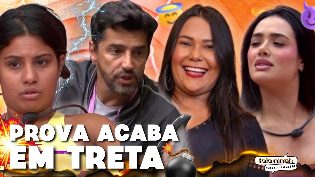 👁️ BBB26:CAOS NA PROVA! Chaiany ANJO, Jordana Monstro, Cowboy TROCA Panquequinha, Juliano x Babu