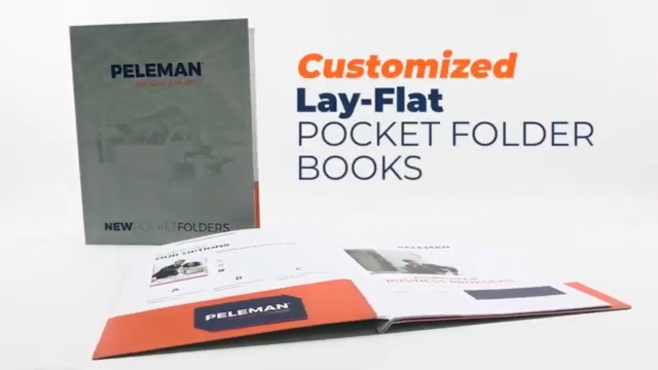 Custom Unibind Pocket Folders by Peleman
