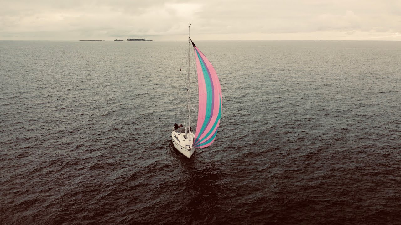 2021 Ostsee-Segeltörn: Rügen-Bornholm-Christiansø | An-Ablegemanöver | Sailingtrip Balticsea -Drohne