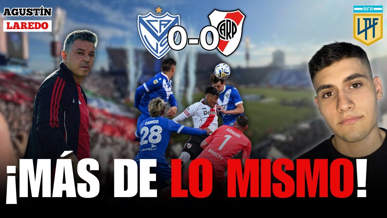 🤬SIGUE REGALANDO PRESTIGIO… | River empató con Vélez y peligra la 🏆libertadores 2026 | 🔥Reacción 
