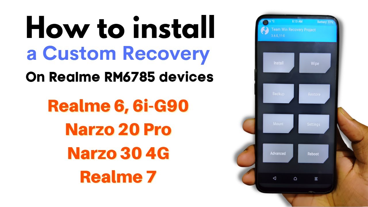Как установить кастомное рекавери на устройства Realme RM6785 [] Установка кастомного рекавери на...