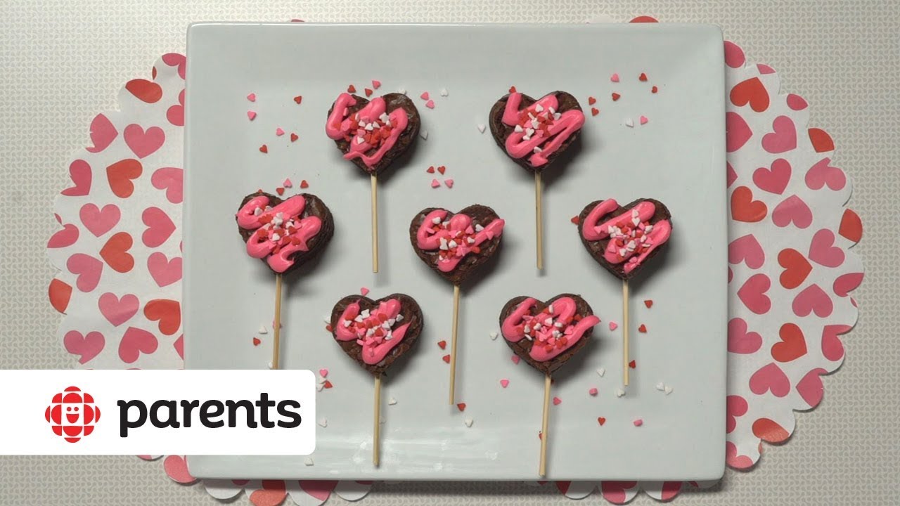 Brownie Heart Pops | Valentine's Snacks
