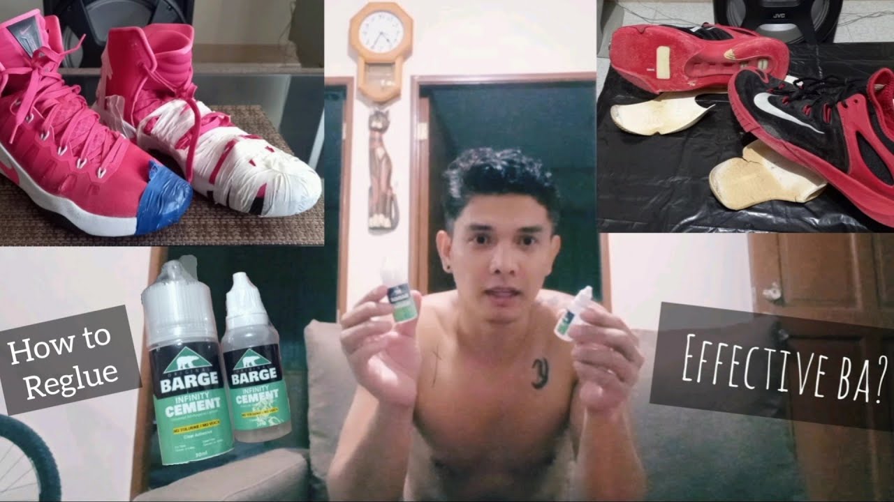 Instantly REGLUE Nikes using Barge Cement | Sole Repair Tutorial