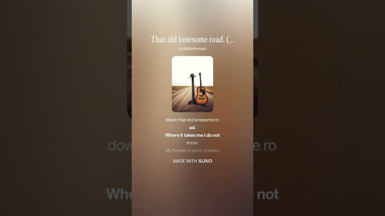 That old lonesome road