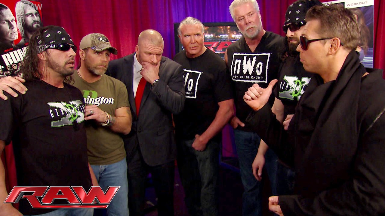 Группа Kliq воссоединяется за кулисами: Raw, 19 января 2015 г.