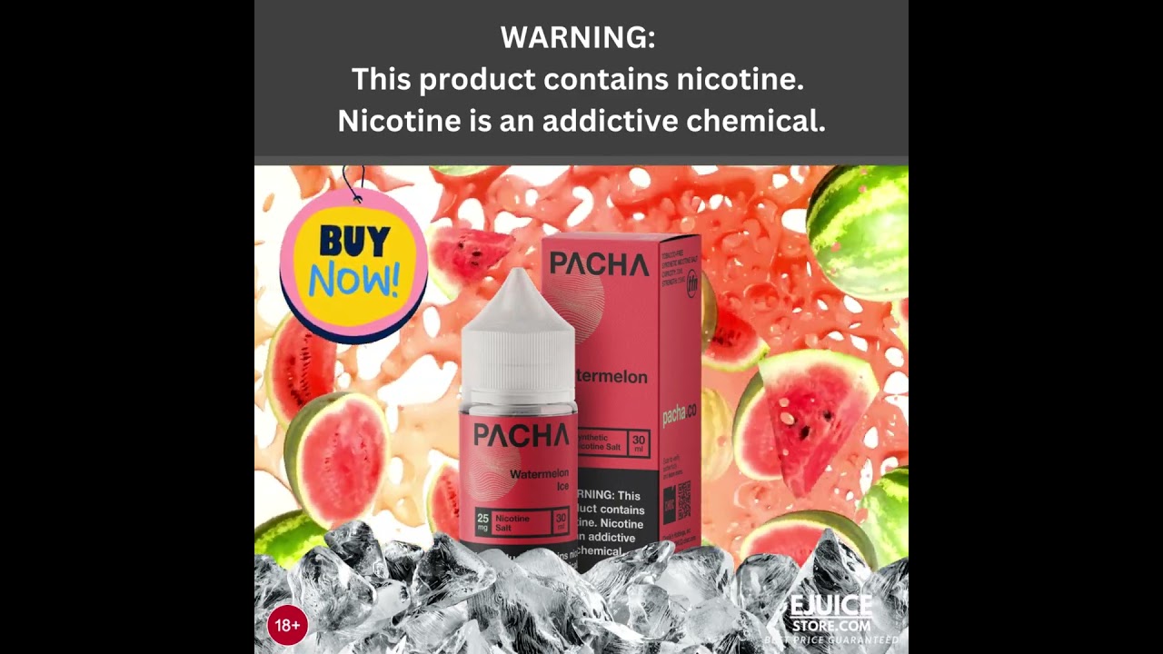 Watermelon Ice by Pachamama Salts 30ml | Ejuice | Vape