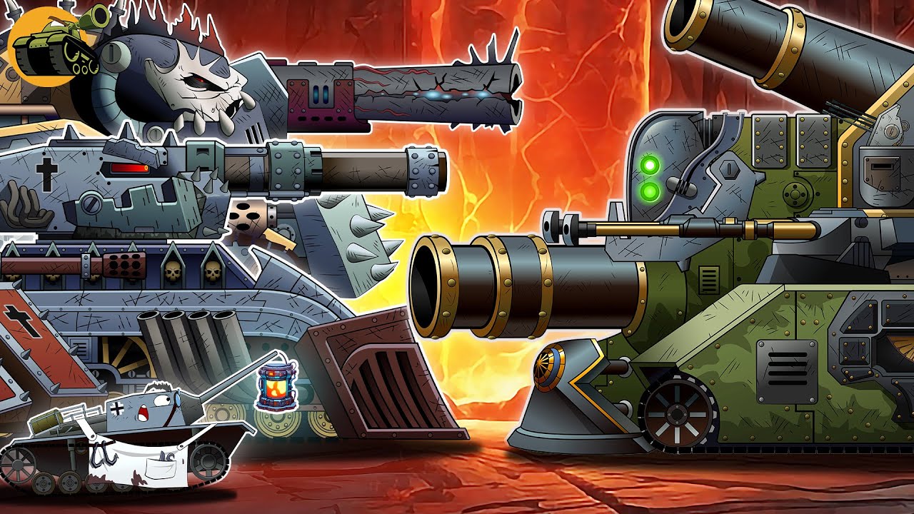Все серии: Зарождение–Восхождение American Doom Raider & Ratte V2 ЧАСТЬ 1 #cartoons_about_tanks #...