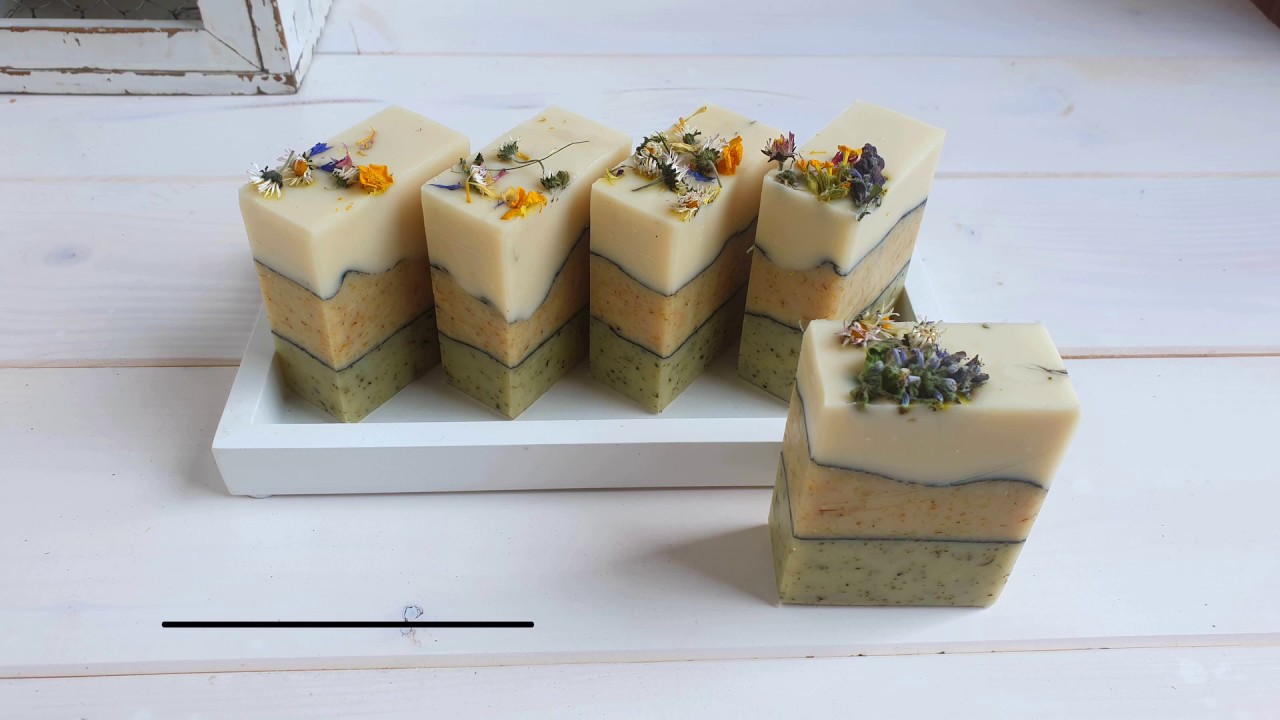 Seifensieden im Kaltverfahren / Naturfarben mit Seifenrezept
