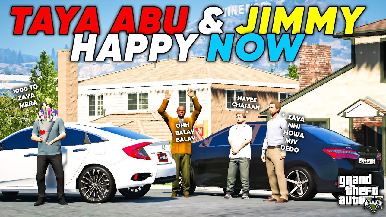 TAYA ABU & JIMMY HAPPY NOW | IT WAS MISUNDERSTANDING | GTA 5 | Real Life Mods #529 | URDU |