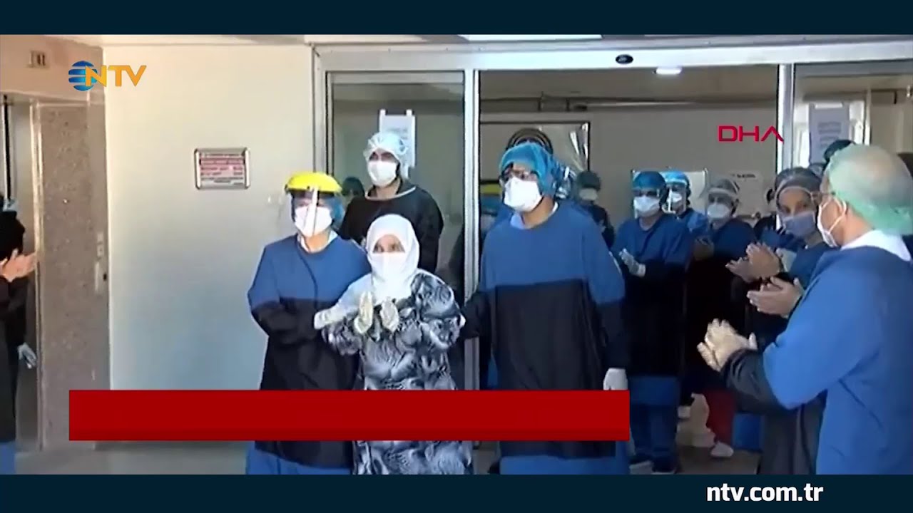 90 yaşındaki hasta alkışlarla taburcu oldu