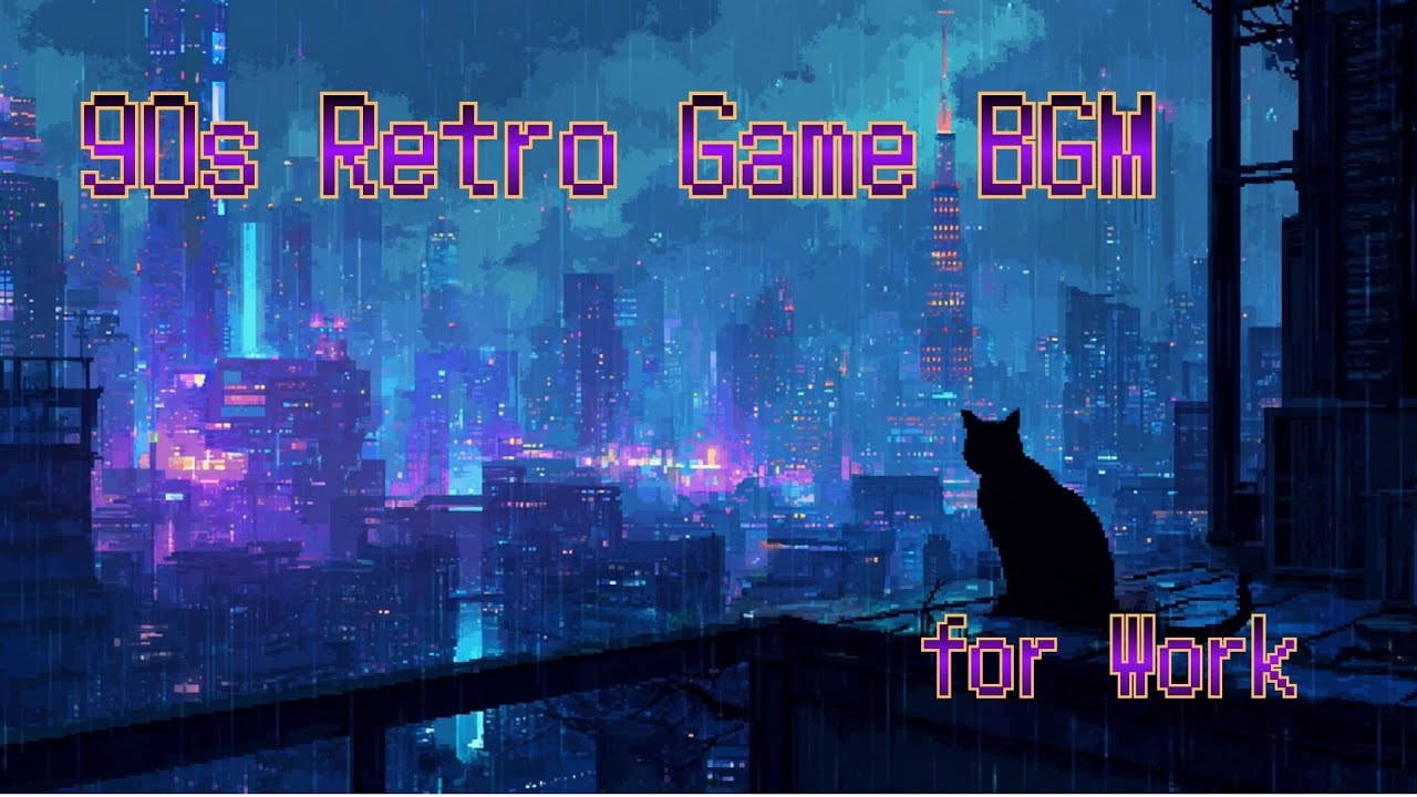 90's Retro Game BGM for Work — Midnight Save Point 12