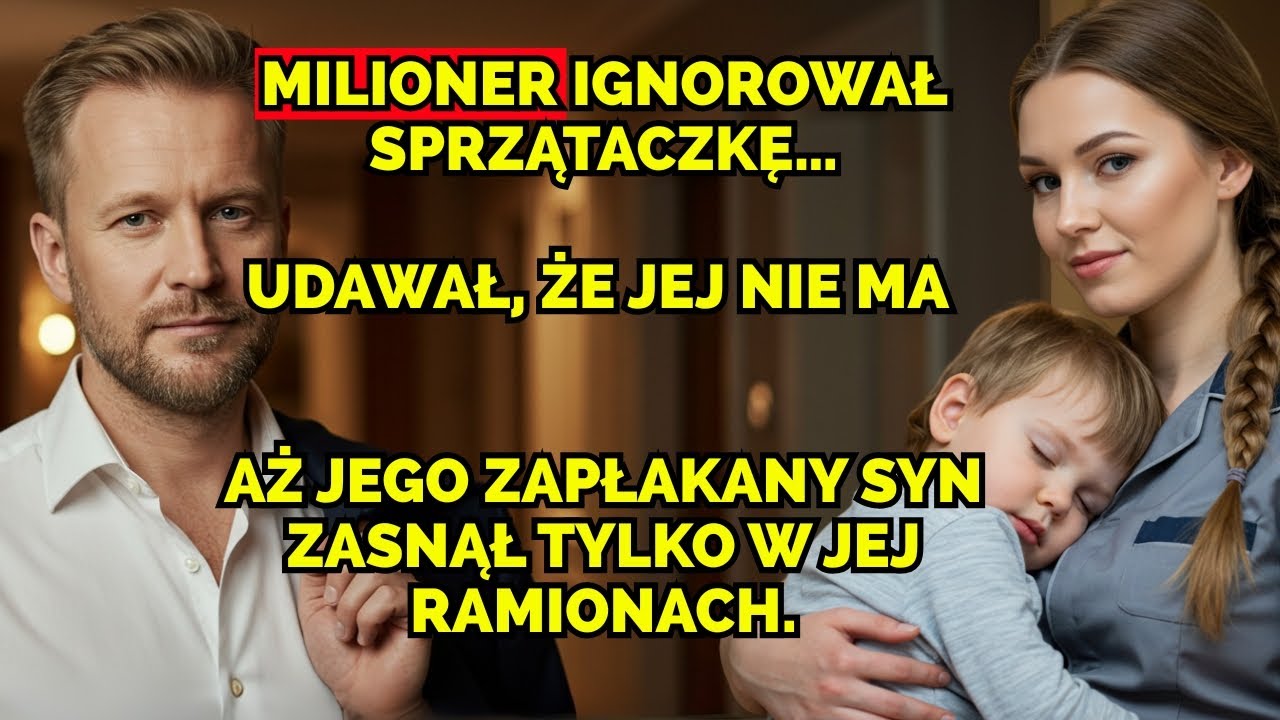Milioner ignorował sprzątaczkę… aż do dnia, gdy jego zapłakany syn zasnął tylko w jej ramionach.