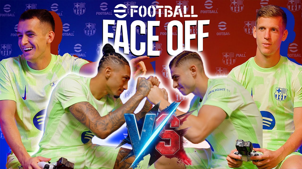 FC BARCELONA PLAYERS FACE OFF IN PES 2017 MATCHES WITH EFOOTBALL 🎮