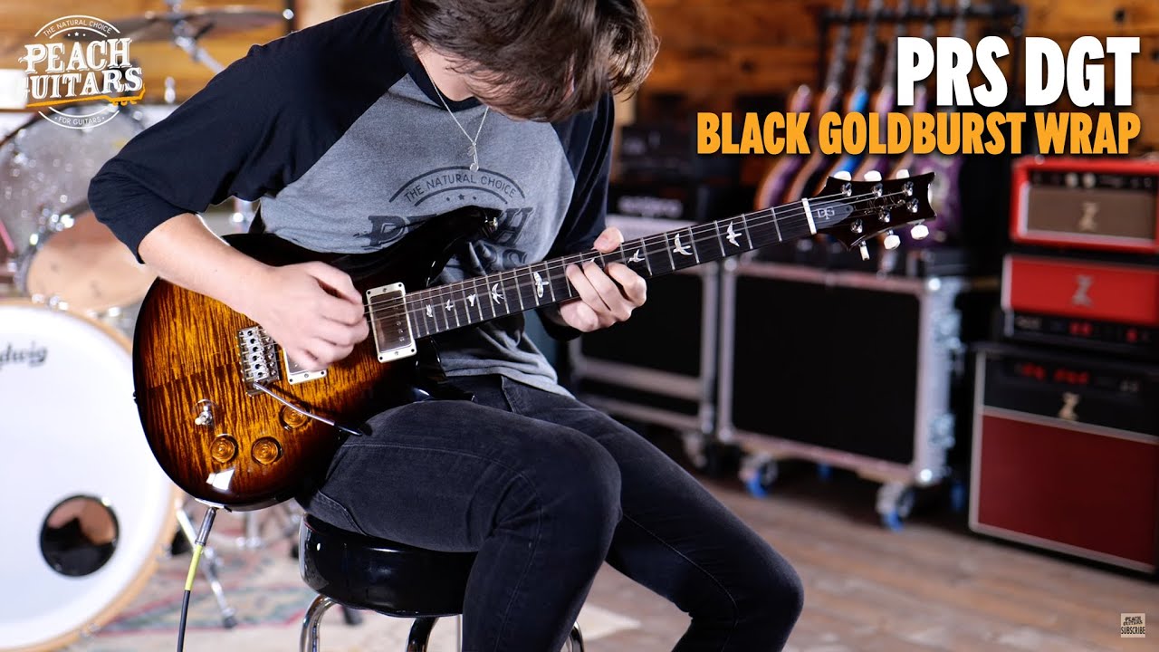 No Talking...Just Tones | PRS DGT Black Goldburst Wrap Birds