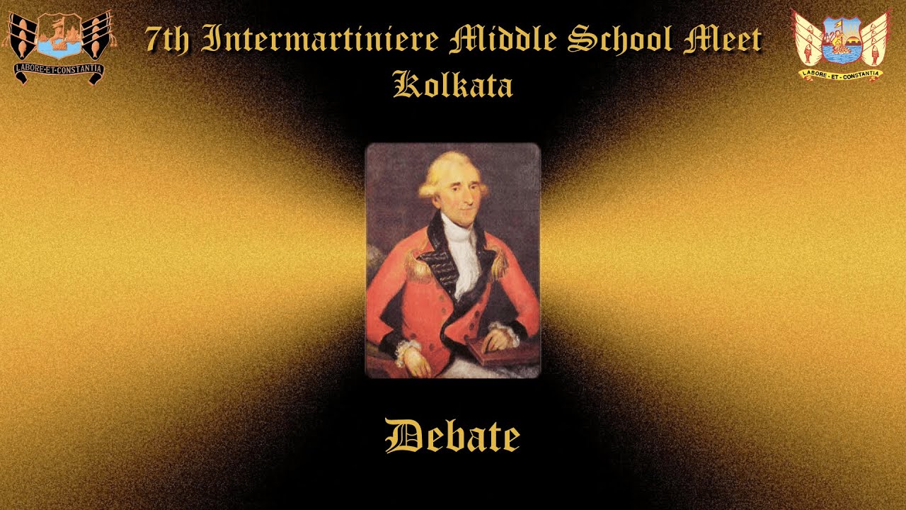 7th Inter Martiniere Middle School Meet Debate