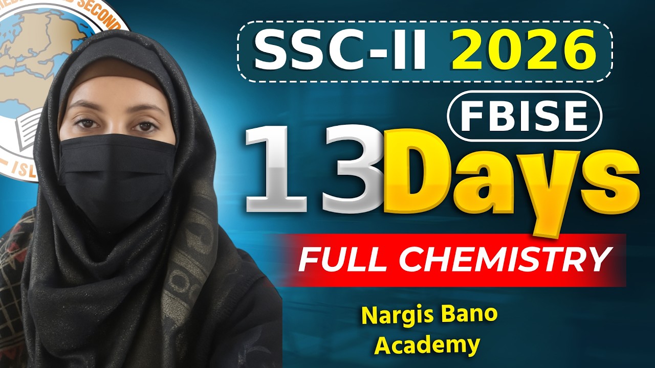 Class 10 Chemistry One Shot | Day 1 Live Crash Course | FBISE Matric Chemistry Full Revision