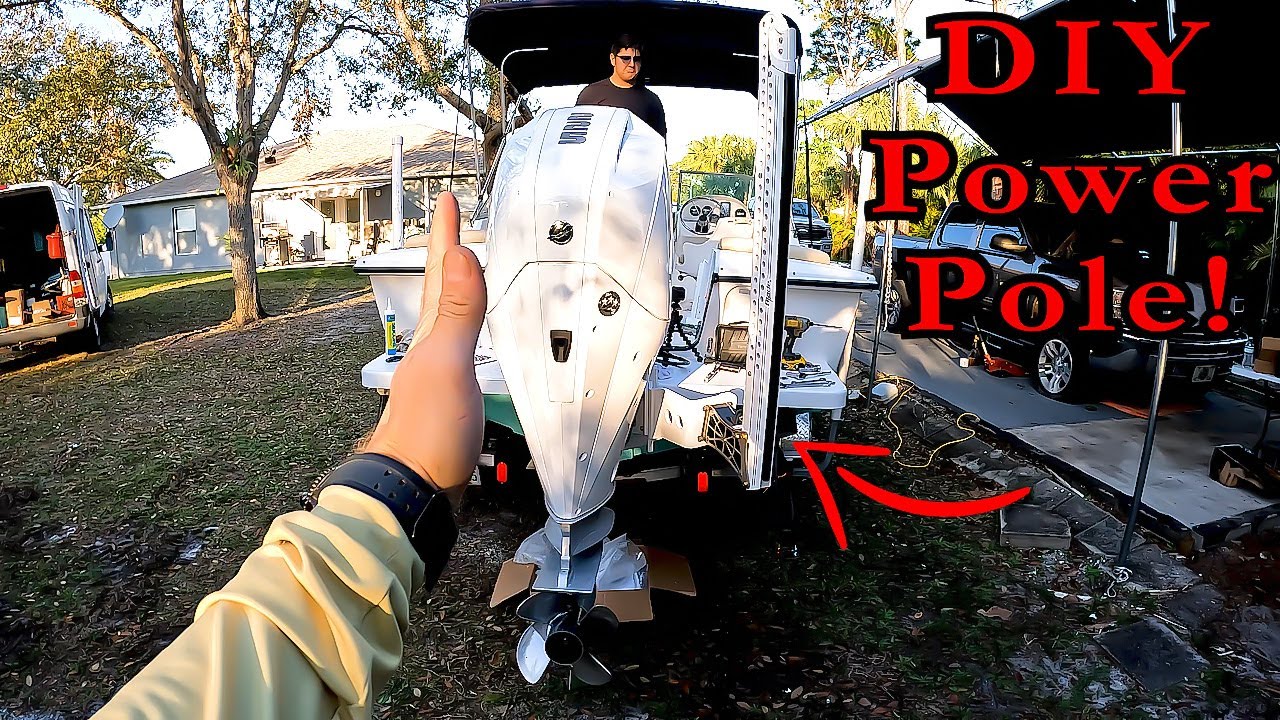 Back Yard Boat Power Pole Install!