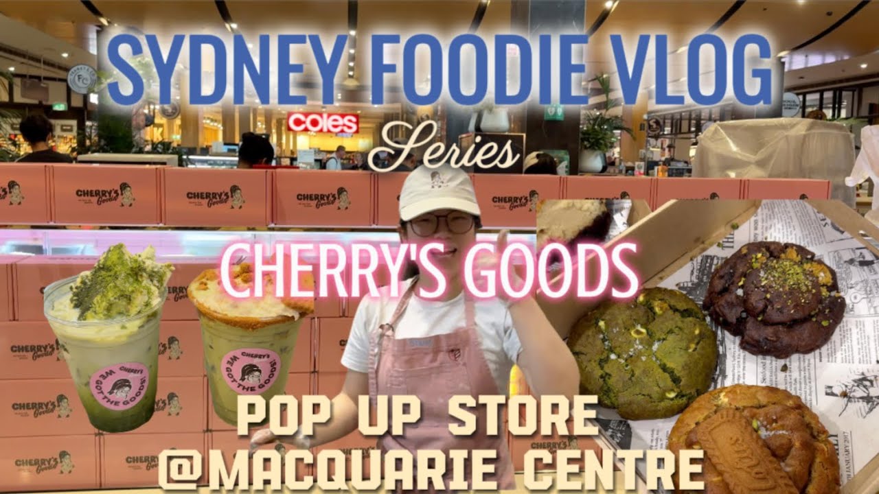 Sydney Foodie Vlog: Trying out this viral MATCHA & COOKIE pop up store in Macquarie Centre Sydney!