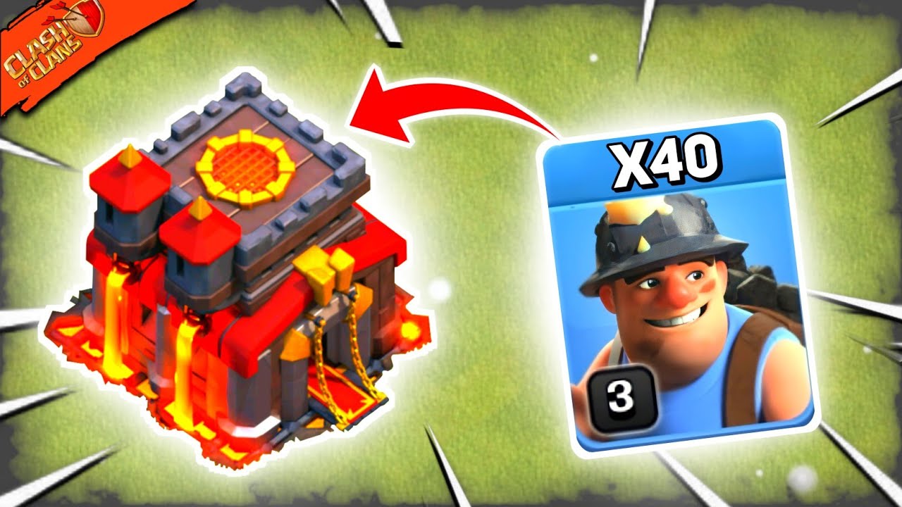 40 Miner Is Enough! | Best TH10 Miner Attack Strategy 2025 (Clash of Clans)