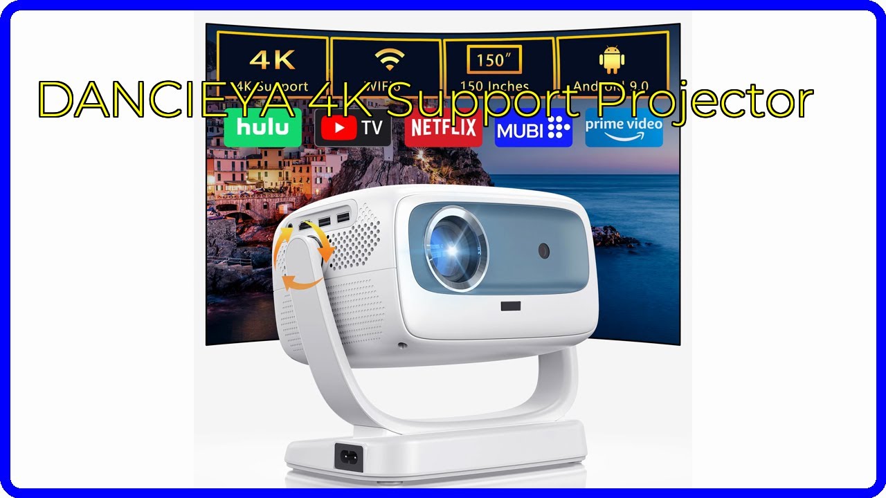 REVIEW (2026): DANCIEYA 4K Support Projector. ESSENTIAL details.