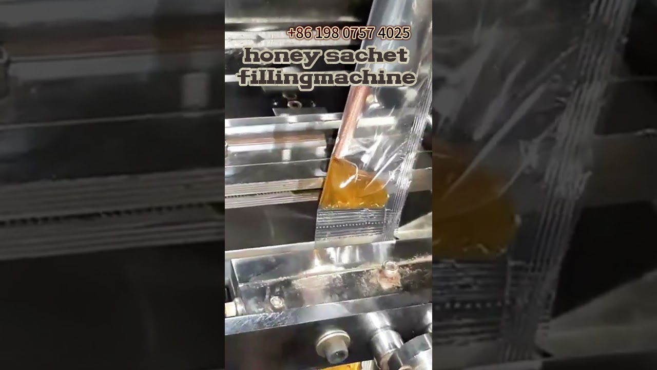 Honey sachet filling machine,high production liquid vertical packing machine#liquidfilling #honey