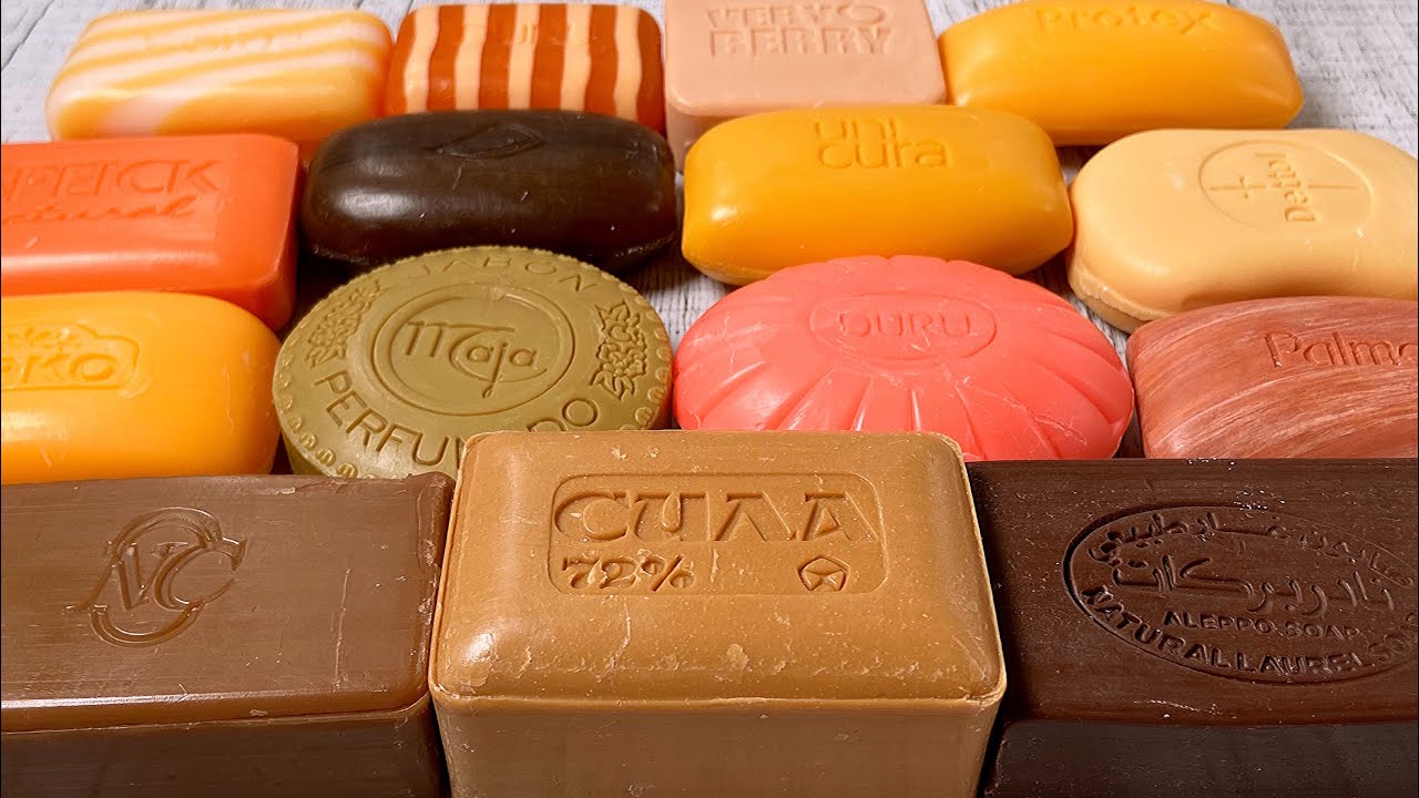 ASMR soap cutting Резка мыла АСМР🧡