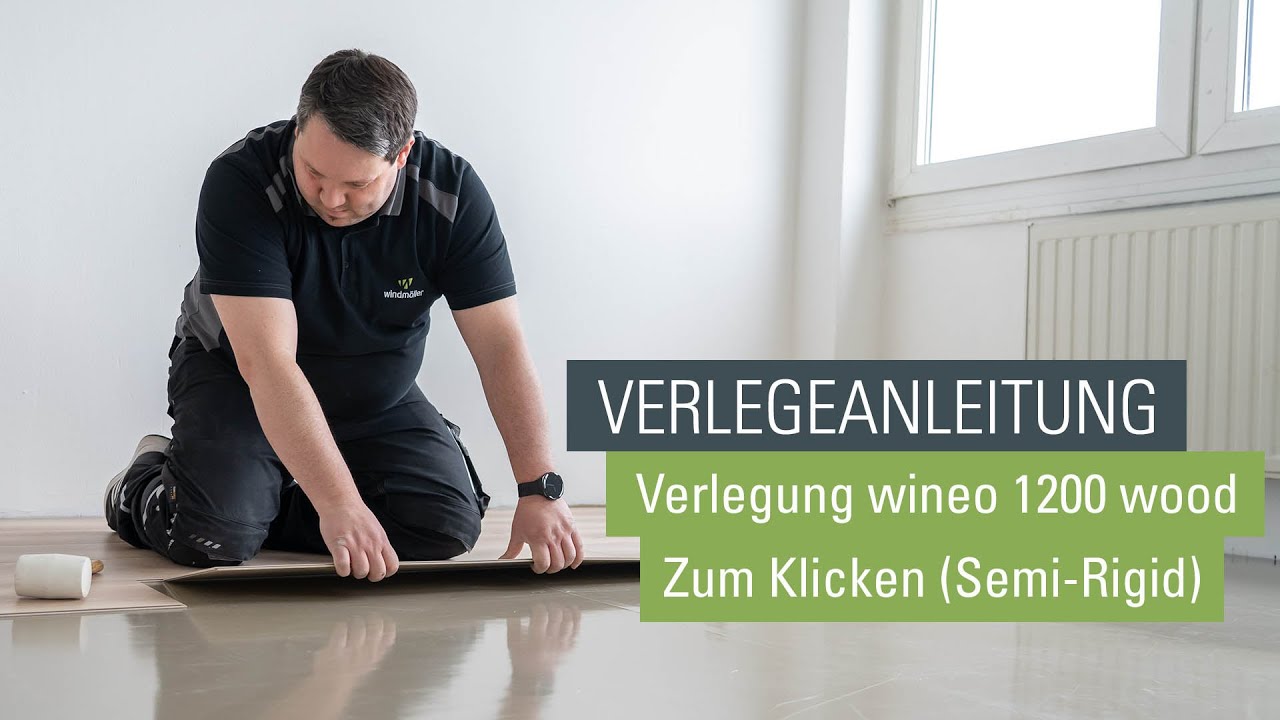 PURLINE Bioboden wineo 1200 Bodebelag zum Klicken als Semi-Rigid verlegen