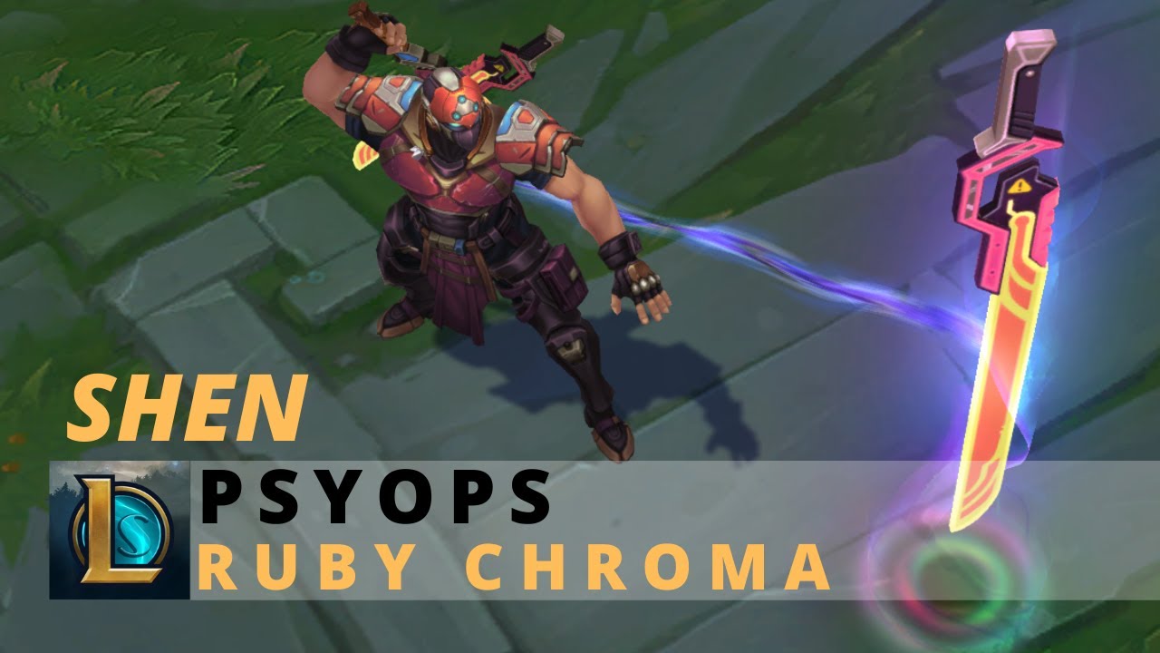 PsyOps Shen Ruby Chroma - League Of Legends