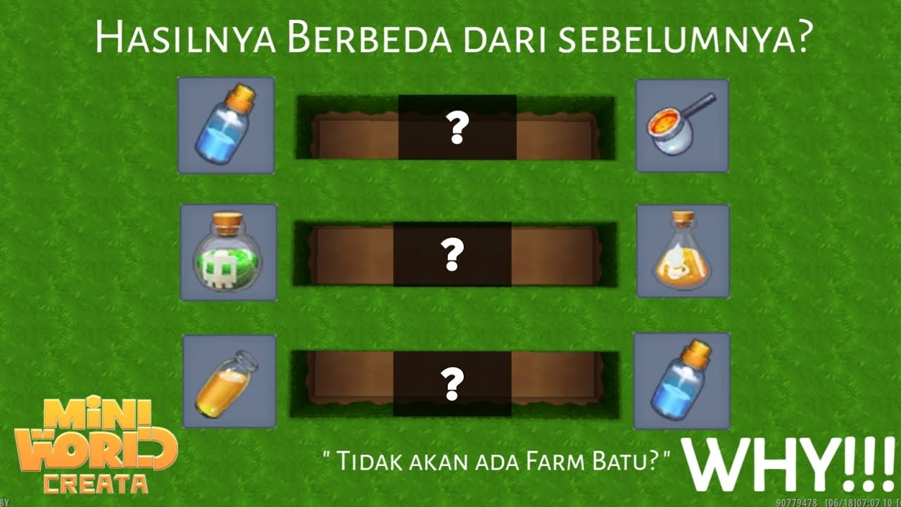 Menggabungkan Semua Jenis Cairan Versi Baru - Mini World Creata | Mr Mini
