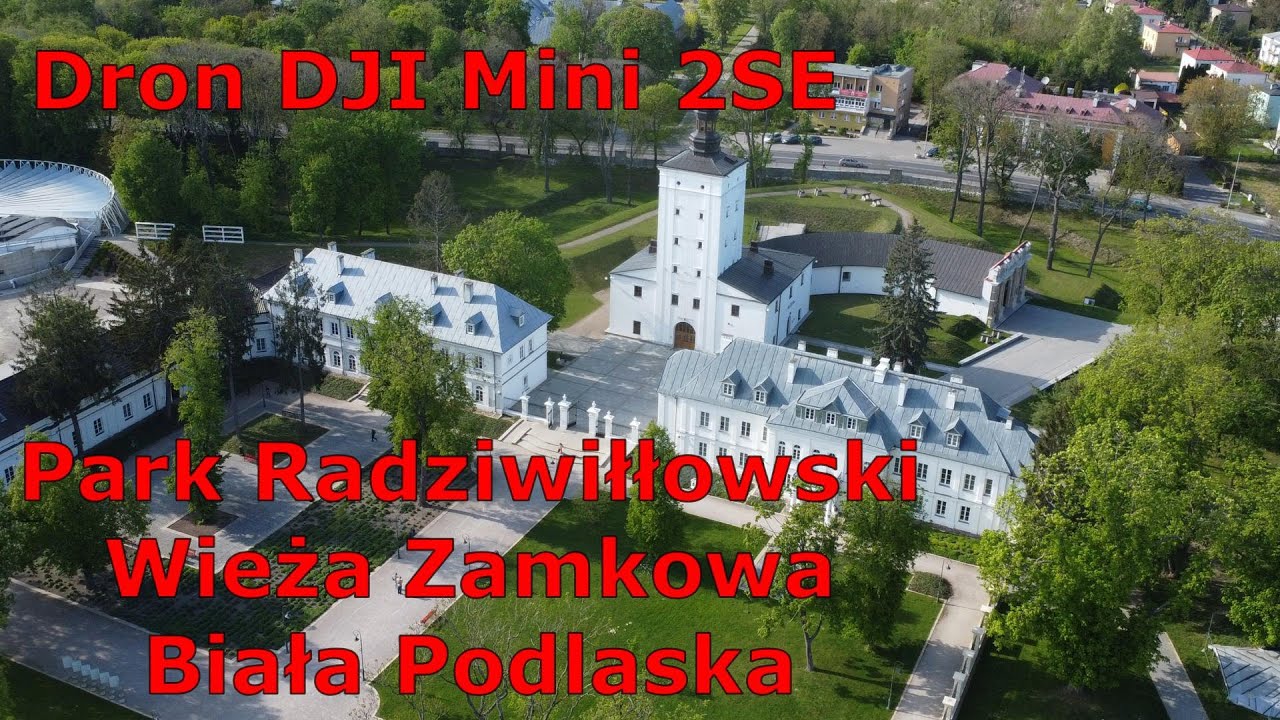 Dron DJI Mini 2SE  Park Radziwiłłowski | Wieża Zamkowa. Biała Podlaska.  28.04.2024r.
