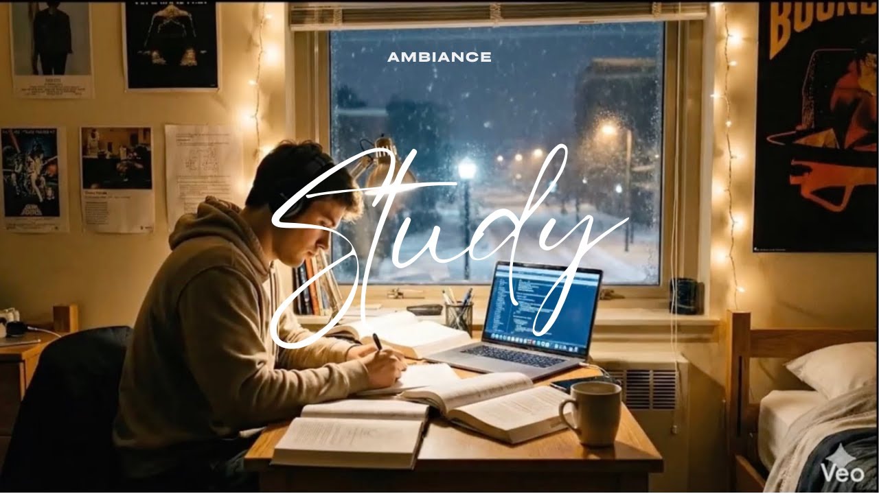 2 Hour Study with Me - Chill study music with Lucas