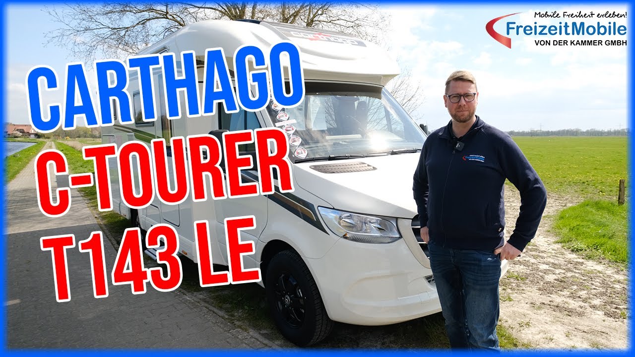 Carthago c-tourer T 143 LE MB - Einzelbetten-Grundriss inkl. Kompakt-Bad