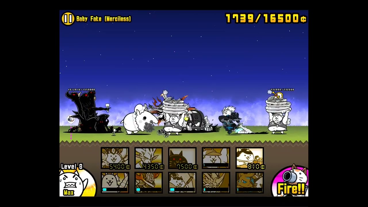 Battle Cats! Baby Fake real Doremi conquered 2nd time......phew!!💪💪💪