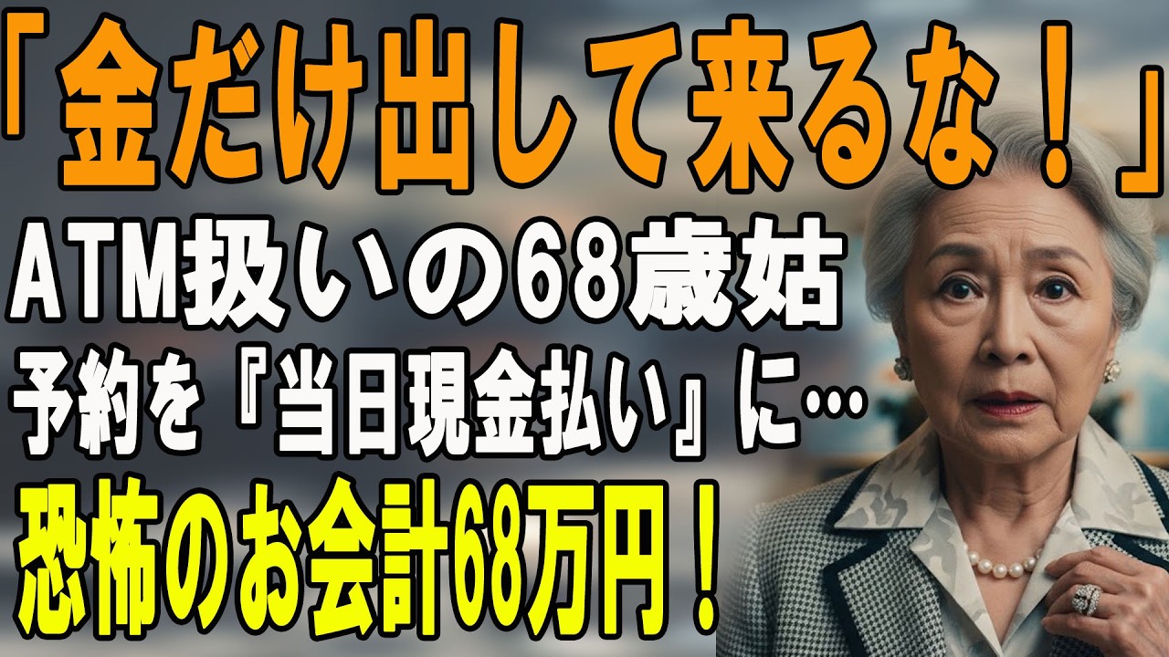 孫の誕生日に嫁「金だけ出して来るな！」→ATM扱いされた68歳姑が予約を『当日現金払い』に変更した結果…絶望する嫁家族の末路 【シニアライフ】【60代以上の方へ】