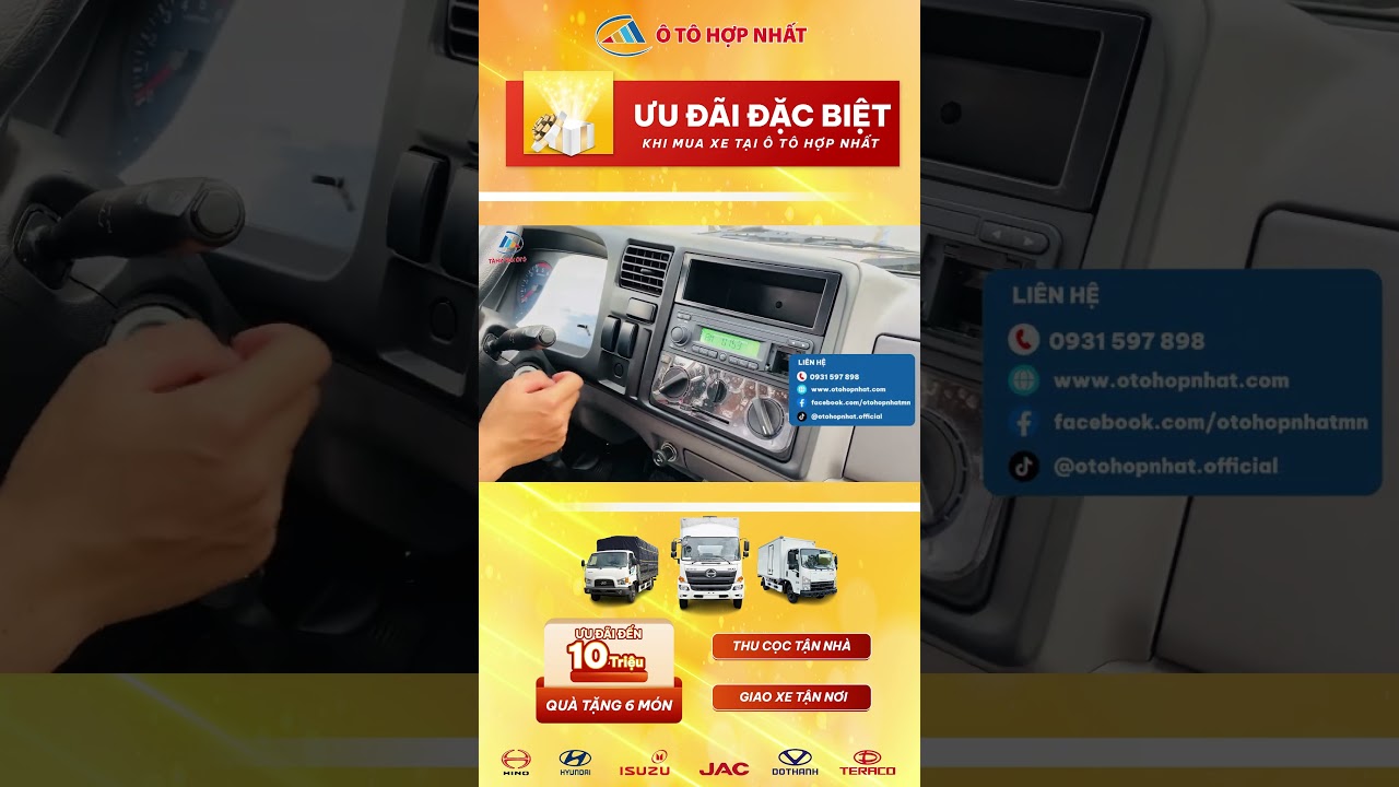 Nội thất xe tải Đ&ocirc; Th&agrave;nh IZ250 như thế n&agrave;o?