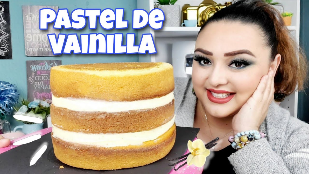 🎂 PASTEL de Vainilla FACIL 👩‍🍳 Receta para PRINCIPIANTES súper ESPONJOSO 👌 #aprendereposteria