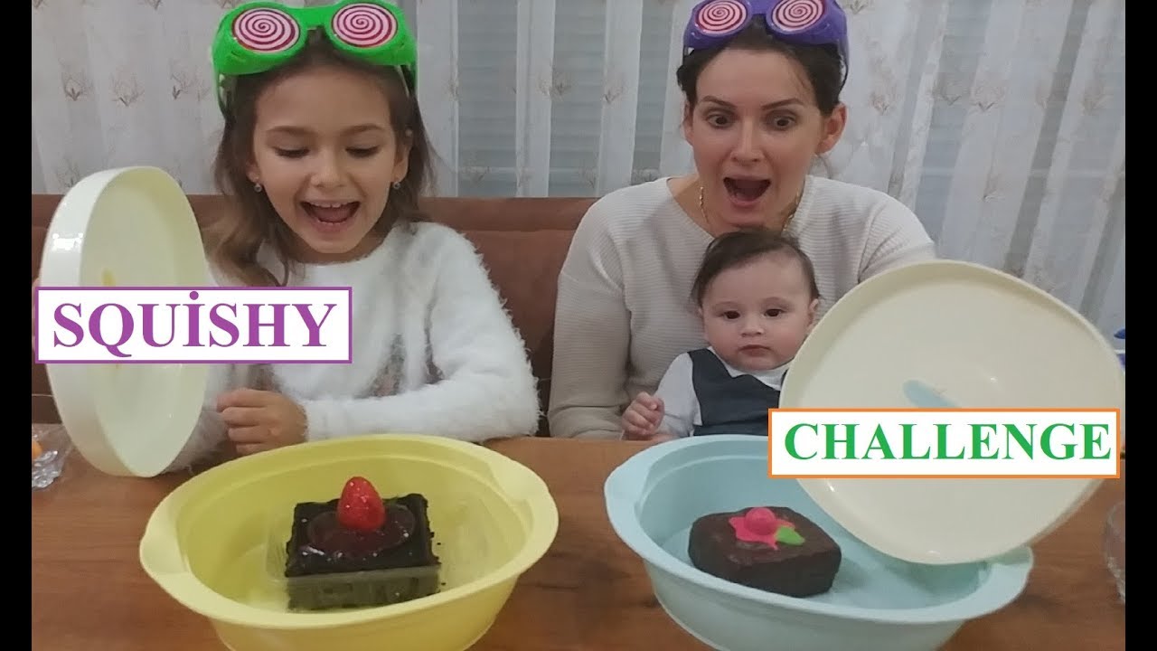 SQUSHY Mİ ? GERÇEK Mİ ? CHALLENGE 2 ÇOK EĞLENCELİ OLDU. EĞLENCELİ CHALLENGE VİDEOSU