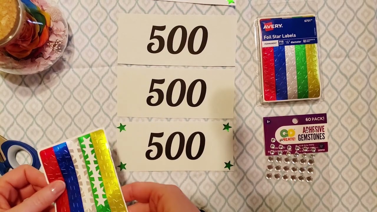 Making Cash Envelope Placeholder Slips | $500 Cash Slips | Fake Cash