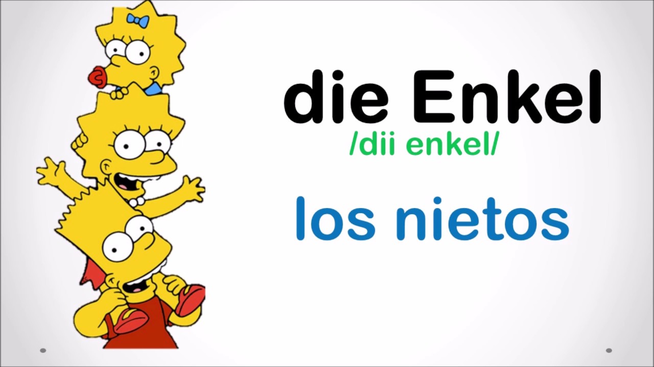 LA FAMILIA EN ALEMÁN I DIE FAMILIE